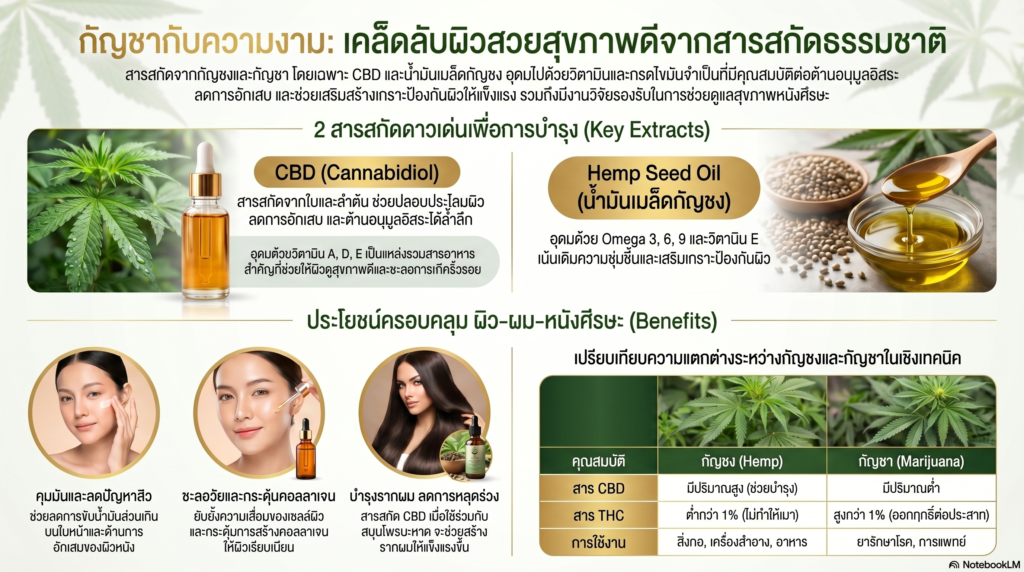 กัญชากับความงาม กัญชากับความงาม