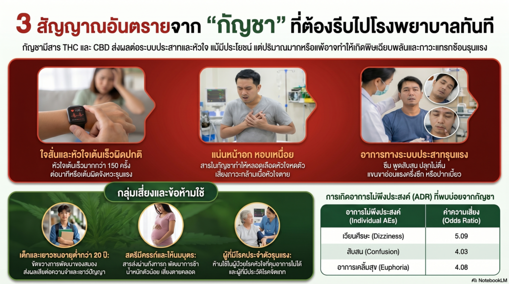 ผลข้างเคียงของกัญชา ผลข้างเคียงของกัญชา